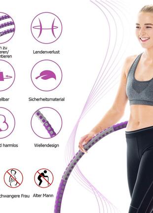 Frecoo hula hoop, fitness hula hoop, хула хуп7 фото