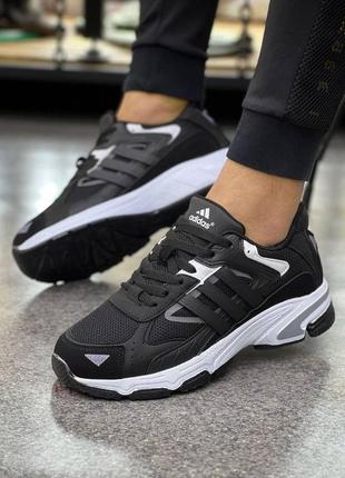Мужские кроссовки adidas eqt black white1 фото