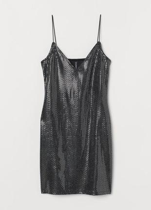 H&m нарядное коктельное платье мини в бельевом стиле6 фото