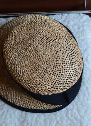 Seeberger соломенная шляпа с лентой козырек4 фото