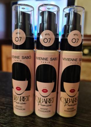 Тональний крем для обличчя vivienne sabo cabaret premiere artistic foundation 07 miel