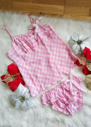 Новий комплек піжама трусики+майка