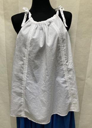 Батистовая летняя блуза, туника, топ h&amp;m, размер м