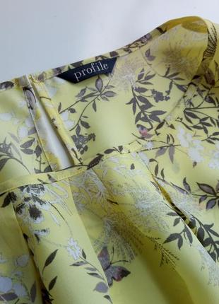 Красивая летняя блуза в цветочный принт свободного силуэта6 фото