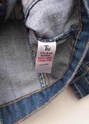 Джинсовая куртка джинсовка на малышку 1.5-2 года5 фото