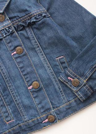 Джинсовая куртка джинсовка на малышку 1.5-2 года3 фото