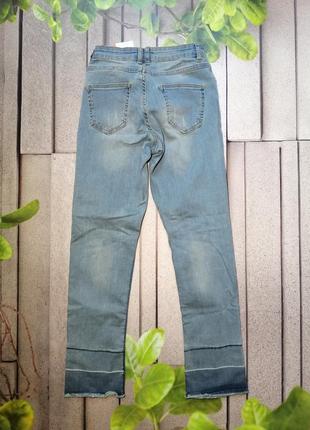 Хит сезона светлые джинсы с бахромой4 фото