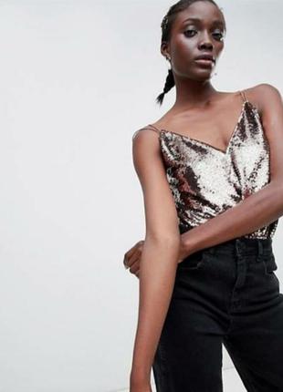 Ефертна майка в паєтках asos -xs/s