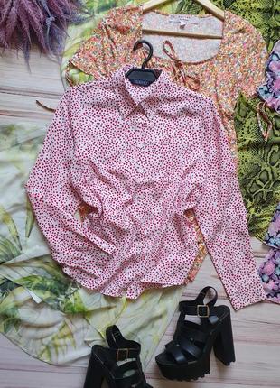 Ніжна легка сорочка в горошок горох