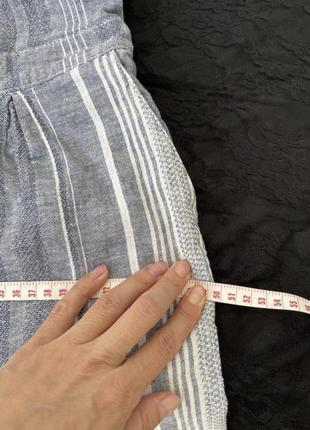 Комбінезон брючний, вкорочені штани, кюлоти, натуральний, з відкритою спиною5 фото