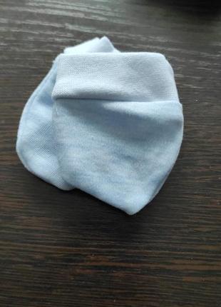 Набор царапок для новорожденных, 2 пары голубые антицарапки3 фото