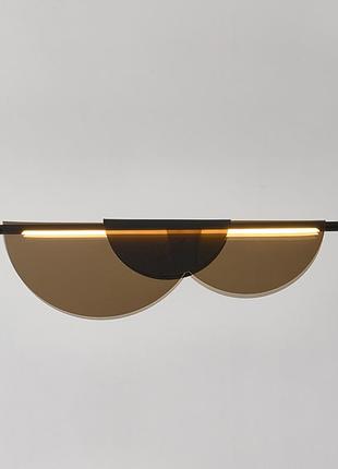 Люстра стельова led sga21/1000-gr-k чорний 30х100х100 см.