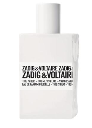 Парфумована вода zadig & voltaire 100ml.