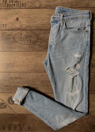 Стрейчеві джинси скінні від h&m