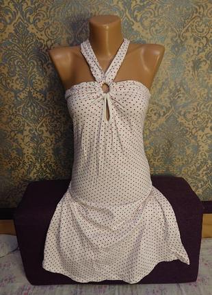 Гарний сарафан в горох, плаття р. 158/164