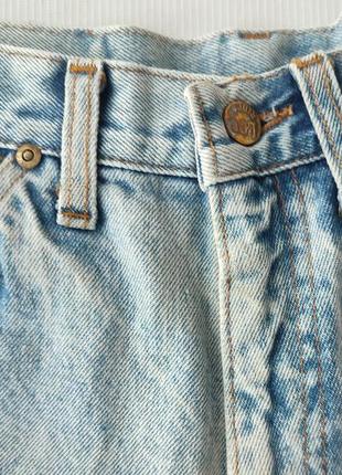 Вінтажні джинсові шорти з високою посадкою lee4 фото