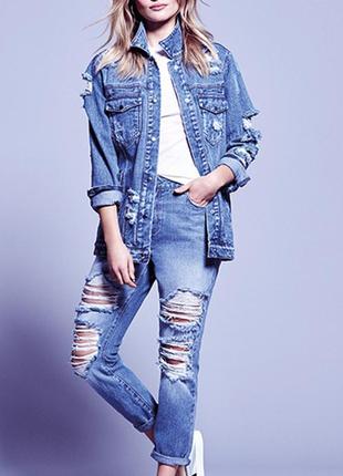 Новые! катоновые рваные джинсы на высокой посадке высокая талия