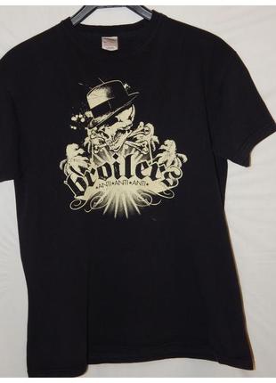 Мерчевая футболка "skull & palms" t-shirt black by broilers5 фото