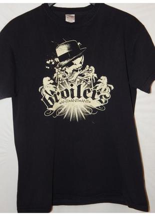 Мерчевая футболка "skull & palms" t-shirt black by broilers6 фото