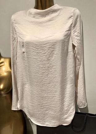 Лаконичная блуза под горло минимализм база4 фото