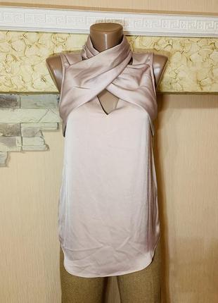 Блуза декольте американская пройма вид шарф1 фото