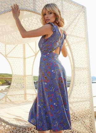 Прекрасное платье dressa с декоративной спинкой 48-50 р.2 фото