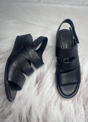 Женские, кожаные босоножки ecco shape 35 wedge sandal, оригинал - 37р2 фото