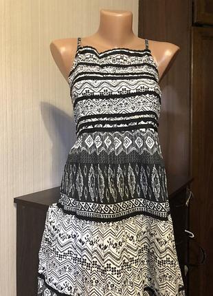 Ситцевое платье сарафан 2