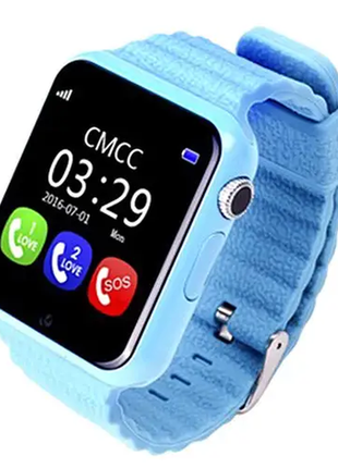 Дитячий наручний годинник smart watch v7k колір блакитний