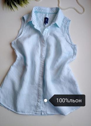 Сорочка, блузка 100 %льон