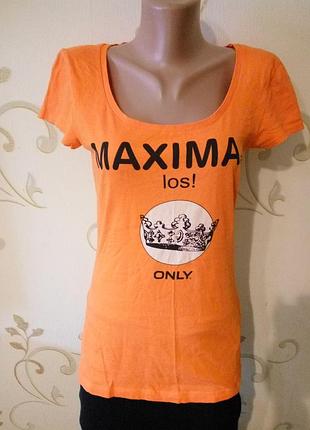 Only . стильная футболка . хлопок размер м