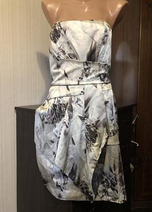 Платье бюстье шёлковое karen millen