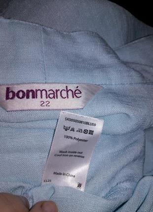 Жіночна,ніжно-блакитна блузка на гудзиках,великого розміру,bonmarche9 фото