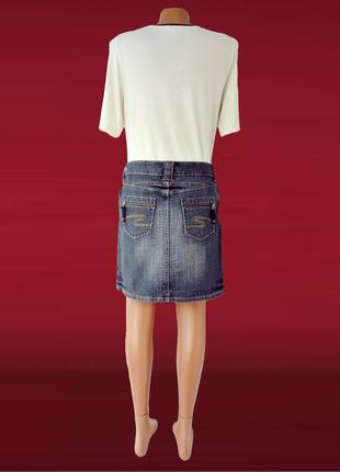 Новая брендовая джинсовая юбка "yessica". размер uk12/eur40 (m).4 фото