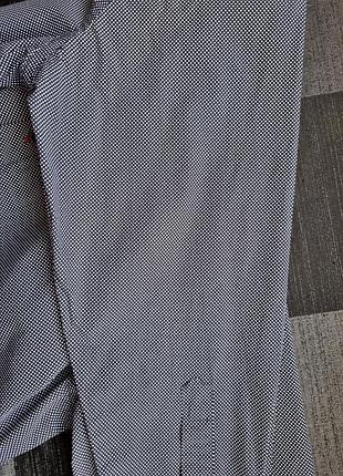 Брендовая топовая базовая синяя мужская хлопковая рубашка в горошек горох м m bernd...