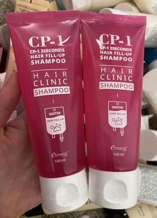 Восстанавливающий шампунь для гладкости волос esthetic house cp-1 3seconds hair fill-up shampoo