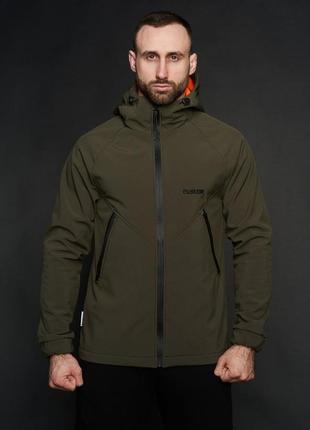 Куртка чоловіча protection softshell олива custom wear