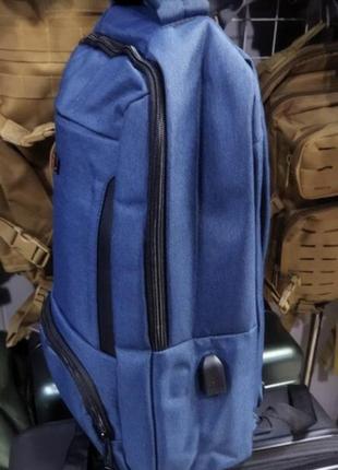 Рюкзак качественный прочный мужской с отсеком под ноутбук3 фото