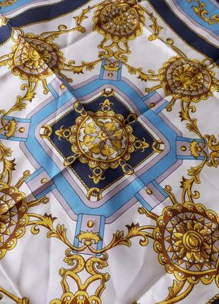Изящный атласный платок в стиле hermes5 фото