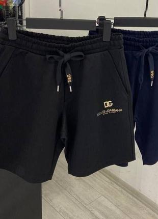 Шорты в стиле dolce gabbana черные