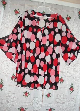 Блуза різнобарвна р. 52