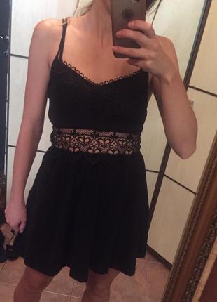 Сукня з мереживом, xs-s, topshop