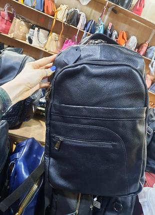 Фото реальные! большой кожаный рюкзак, новинка🔥🔥🔥