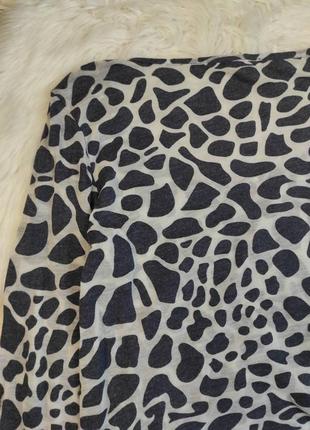 Женский лонгслив esprit серый леопардовый принт размер 50 xl5 фото