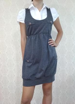 Шкільний трикотажний сарафан atmosphere