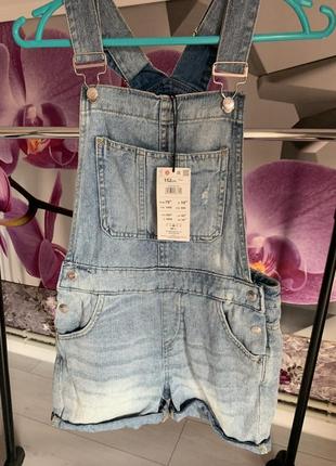 Новый джинсовый комбинезон шорты 11 лет reserved2 фото
