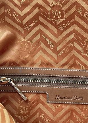 Кожаная сумка клатч с плетеной отделкой massimo dutti5 фото