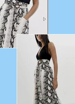 Юбка, юбка из льна и хлопка asos 🌿🌺🌿4 фото