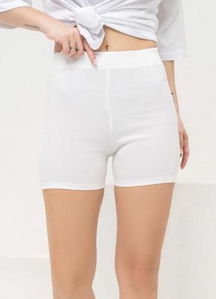 Укорочені велосипедки в рубчик