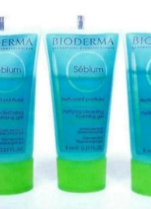 Bioderma sebium gel moussant moussant биодерма гель для очищения дирной/комби проблемной кожи